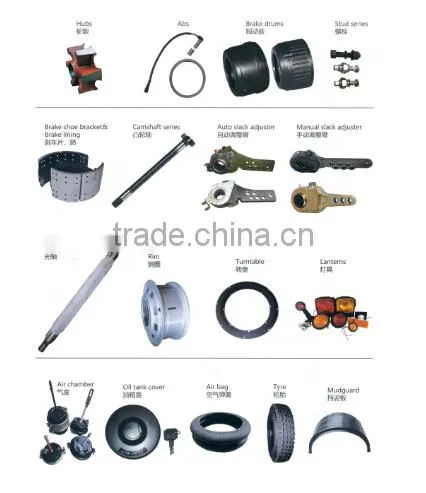 Trailer single point suspension spoke axles 16T spoke axle