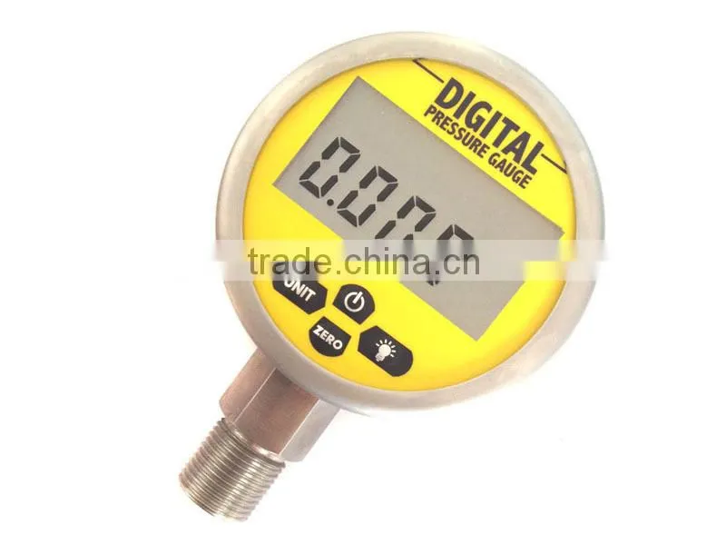 3V battery power supply led display pressure gauge