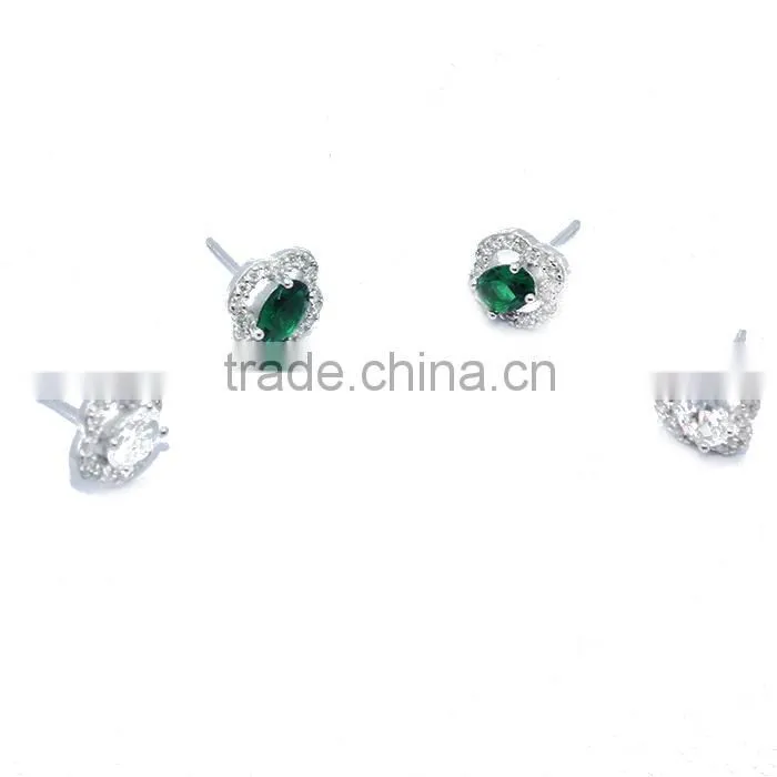wholesale silver jewellery 925 silver diamond stud earrings