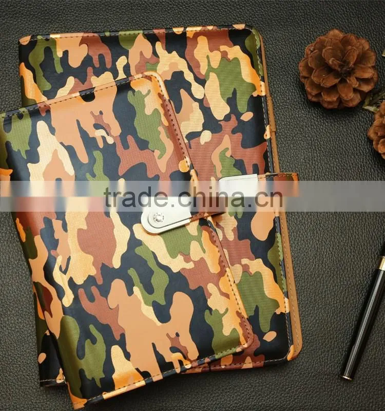 Plaro leather power bank usb personalized leather agenda notebooks