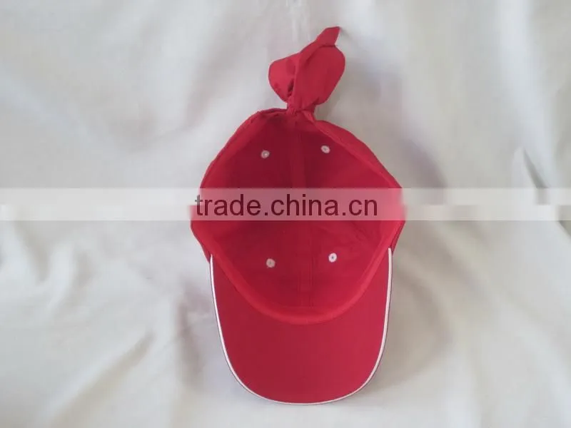 100% Polyester Sports cap with 3D Embroidery and Rhinestone