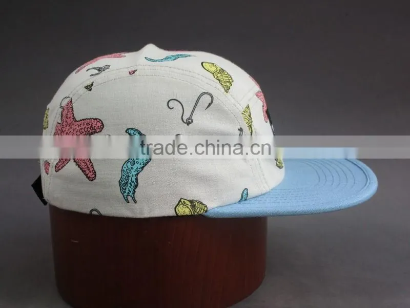 Wholesale character printing snapback cap