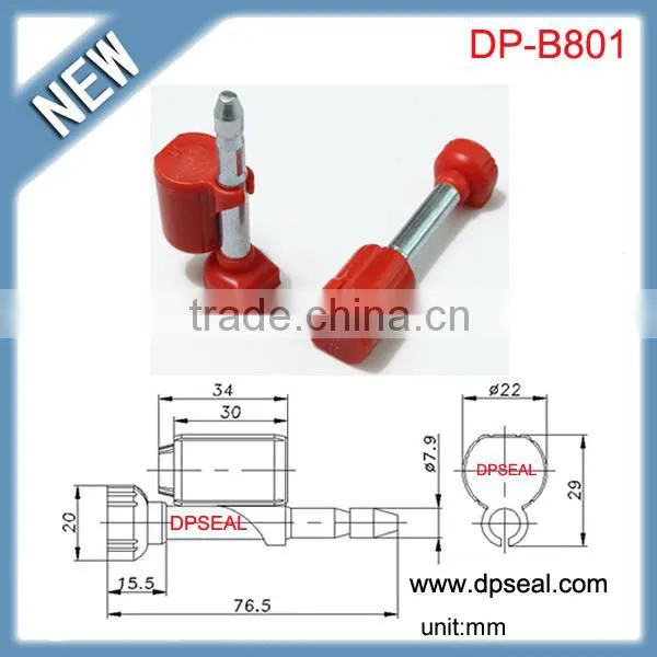 Barcoded Security Cargo Bolt Bullet Seals For Trucks DP-B801