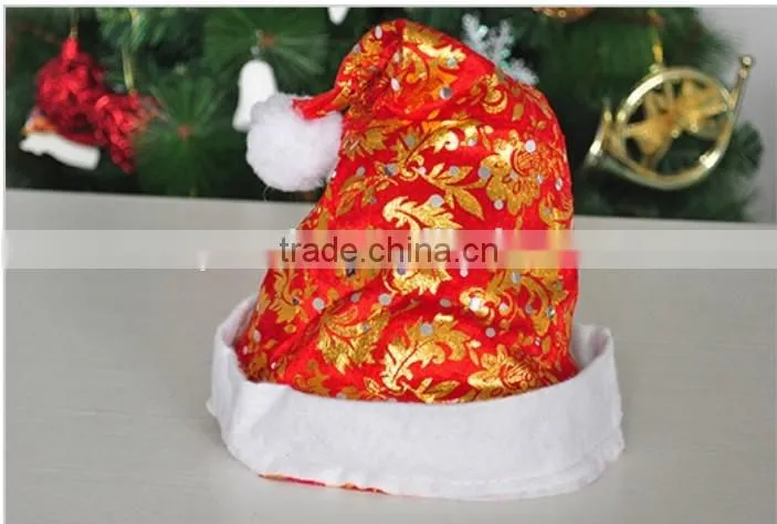 Christmas santa hat with Braid