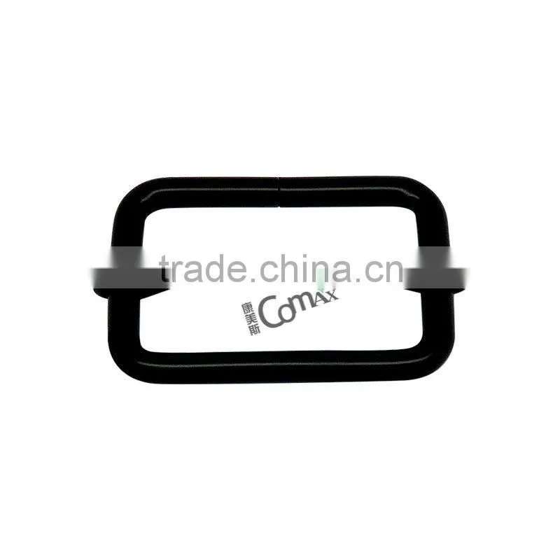 Black adjustable bag metal buckle for strap
