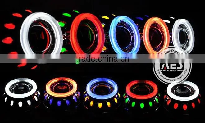AES halo light ring h4 xenon mini projector lens
