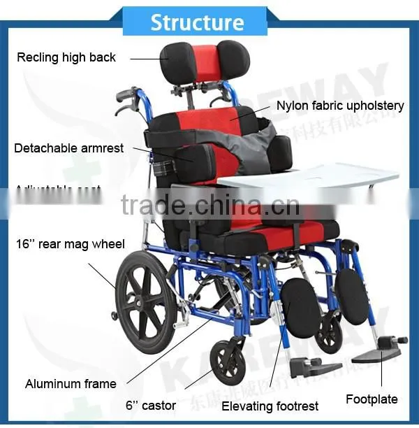 Kareway Power Lift up Seat Wheelchair Motor Wheelchairs Power for Big Kids KJW-751LHE