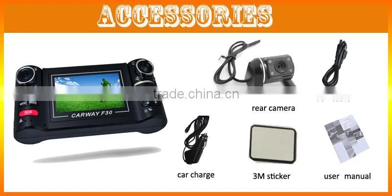 Hot sale cycle wide-angle video at 1080 p dual lens motion detection mini DVR