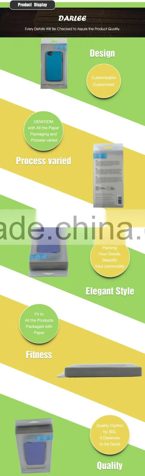 GuangDong manufacture cheap new 300gsm art paper packaging for phone accessories