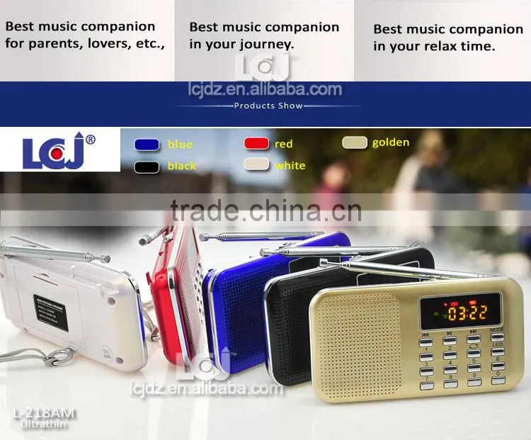 L-218AM Multifunctional mini radio fm with mp3 player and speaker