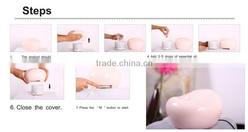 2014 New pink rasasi perfumes aroma diffuser /ultrasonic sensor