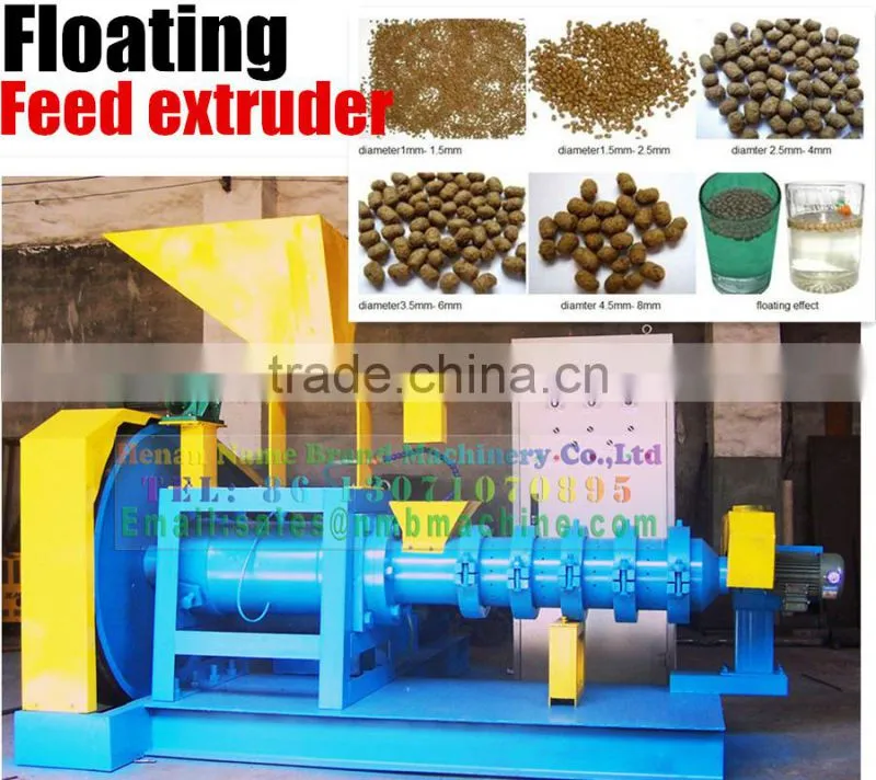 factory supply floating animal fish food feed pelleting making extruder machine
