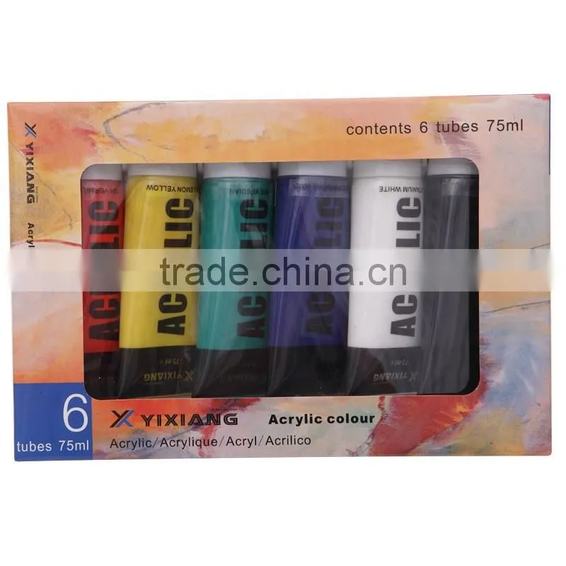 Free sample 75ml acrylic paint for painting acrylic artistic paints