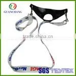 Custom retractable id badga card holder with clip lanyard