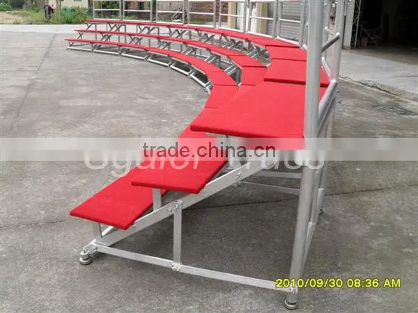 Folding aluminum chorus stage for taking photo and chorus singing