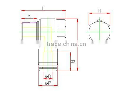 plastic tube fitting, union straight ,compact one -touch tube fitting , push in tube fitting