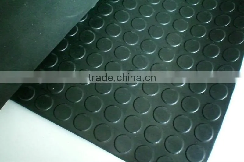3mm to 6mm thikness flooring round stud rubber mat