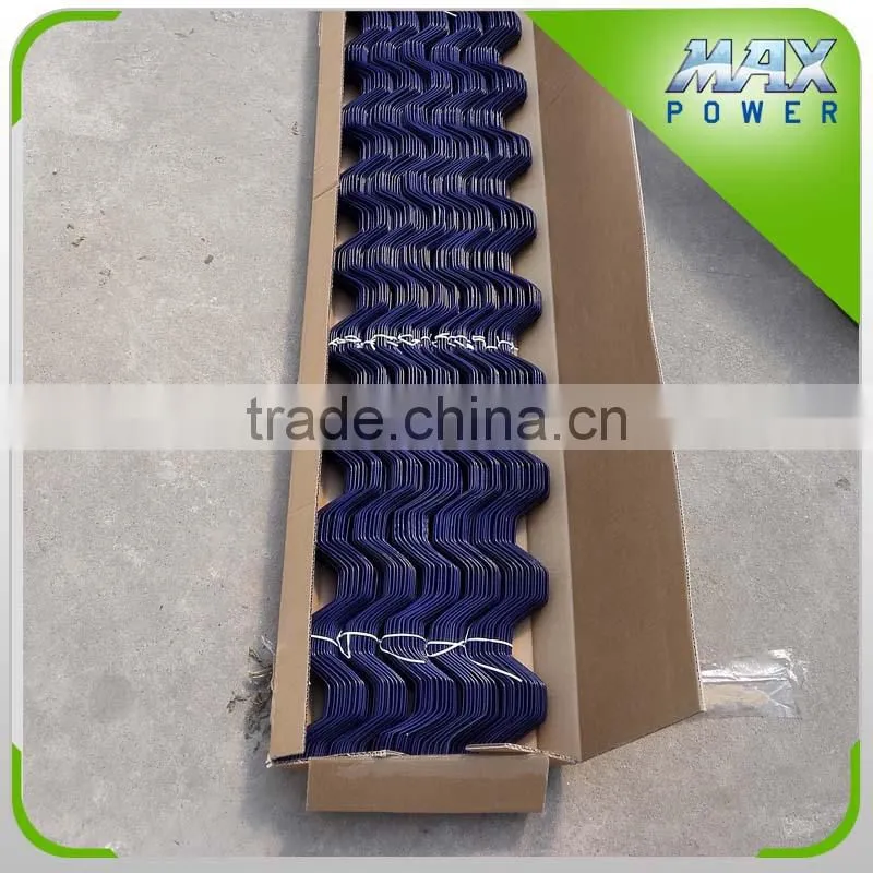 Tunnel Greenhouse film lock profile and spring wire
