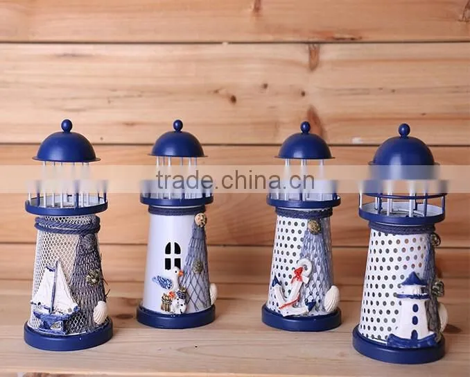 Graduated from the Mediterranean Sea beacon, wrought iron candlestick creative wedding souvenirs