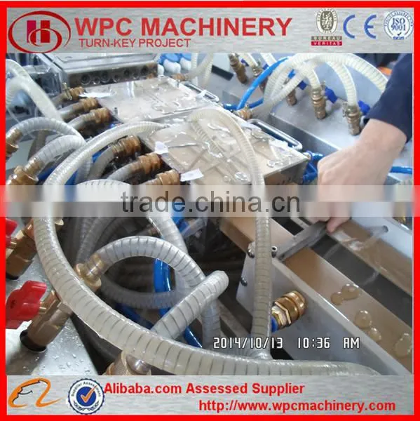 wood plastic decking machine with price / wood plastic profile extrusion high quality
