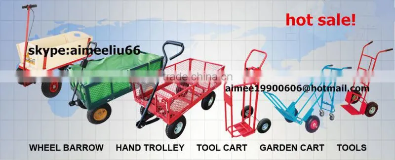 foldable garden mesh cart with 4 wheels