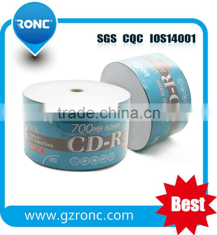 Low Defective Rate 700MB CDR Disk 52X CD Recording Blank CDR disc