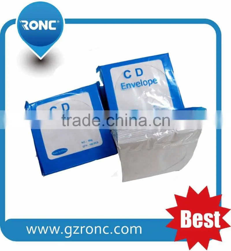 80/100g/120g White Paper envelope for CD/DVD