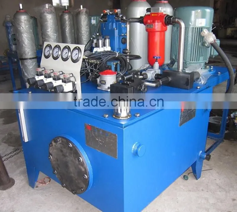 Cement products machinery hydraulic power pack