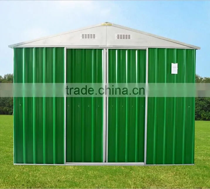 made in China high-quality Apex sliding door flat pack garden sheds