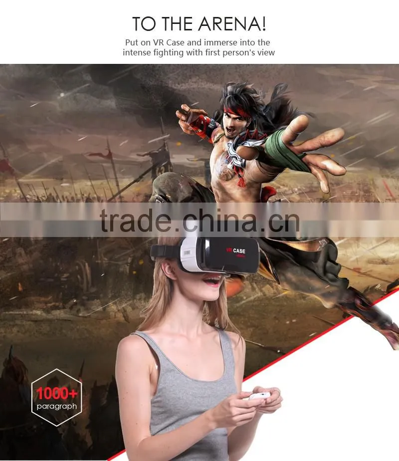 Fashion Design VR CASE 3D Glasses VR CASE 6 th Generation Headset For 3D Movies and Games