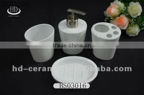 golden Ceramic bathroom set