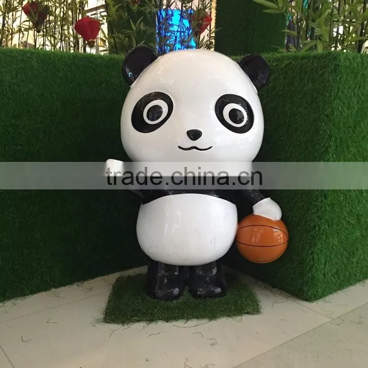 FRP panda sculpture