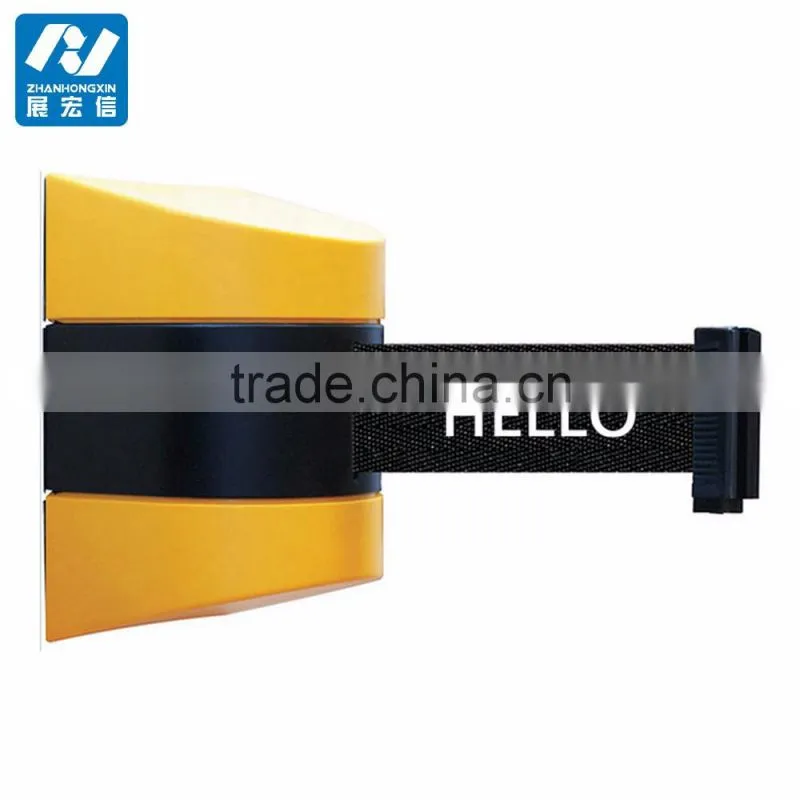 10M Supermarket Wall Mounted Retractable Belt Barrier