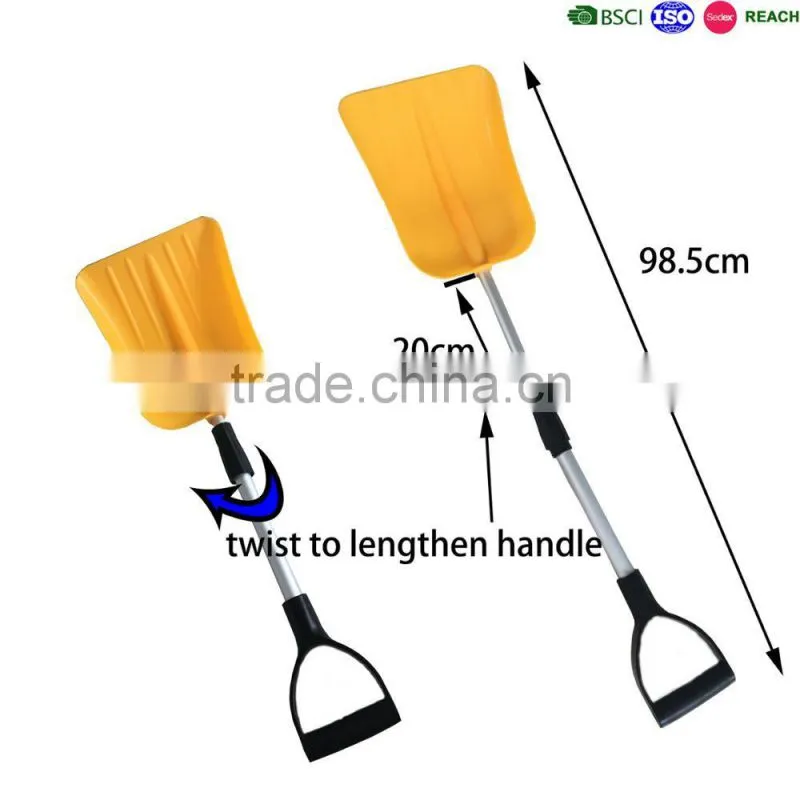 High Quality Foldable Plastic Snow Shovel with telescopic handle
