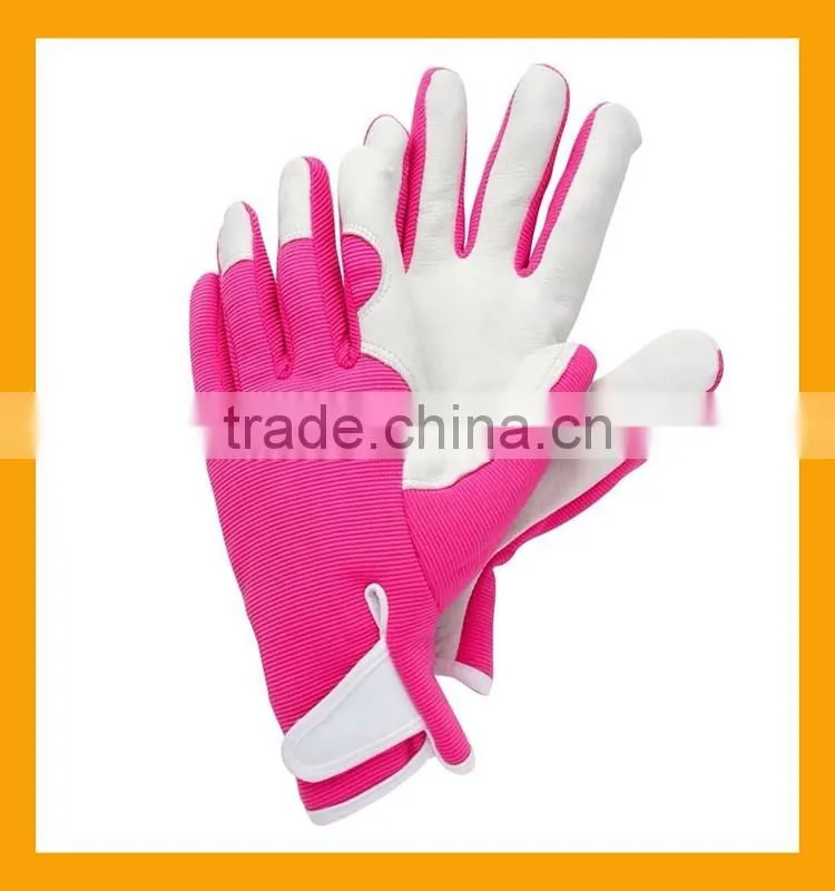 Comfortable Fit Pink Ladies Gardening Gloves Lawn and Garden Gloves For All Yard Work