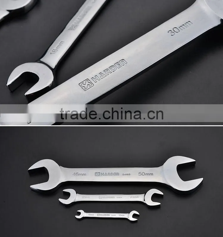 flexible combination wrench Cr-v open end mirror polished spanner wrench set