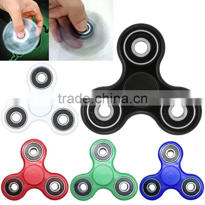 Fidget Hand Spinner Tri Ceramic Ball Desk Toy EDC Focus Stuffer