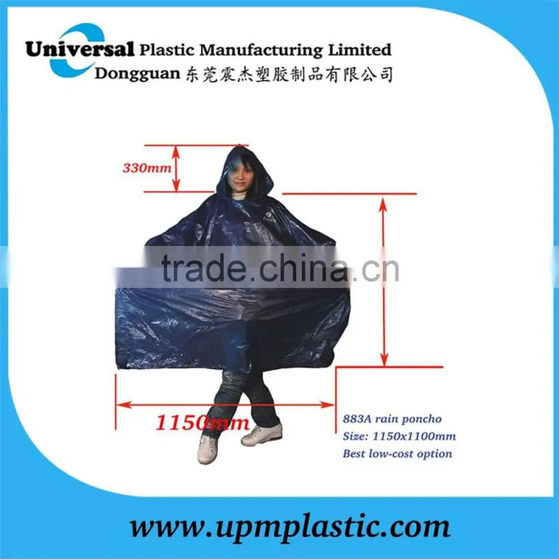 yellow transparent disposable raincoat for sport events