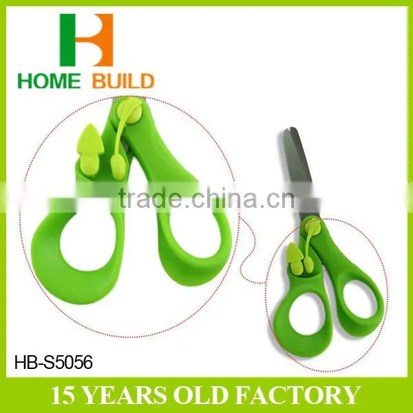 Factory price HB-S5056 5'' Stainless Steel Student Scissors with safety Lock
