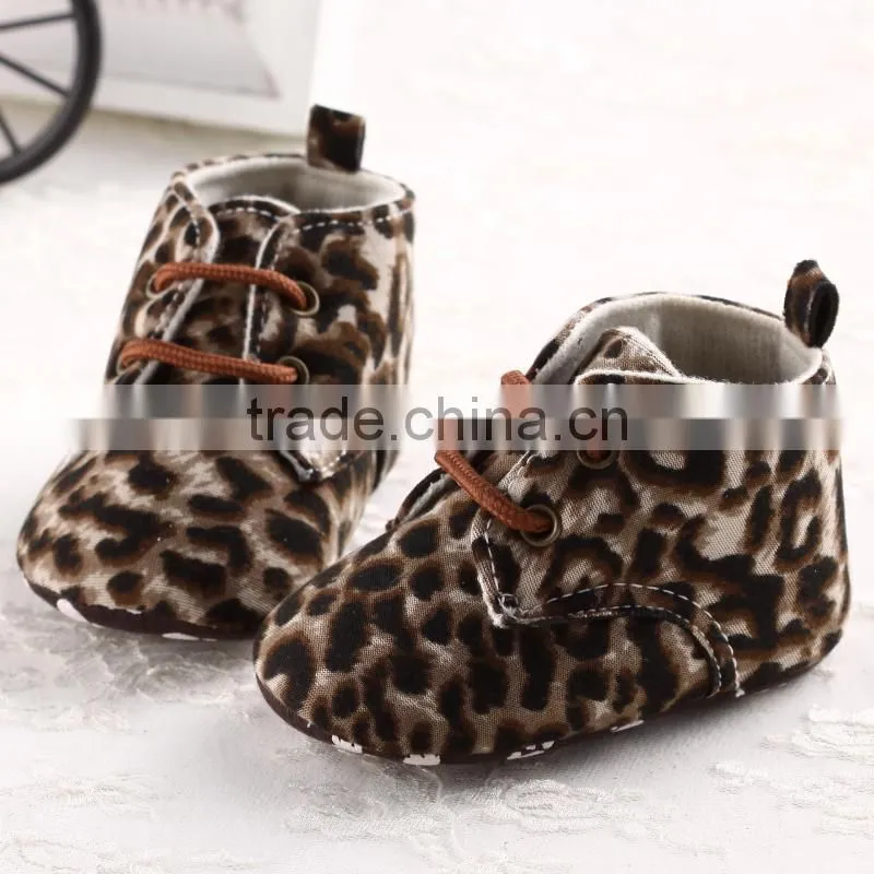 China Wholesale Leopard 12CM Child baby Walker Shoe