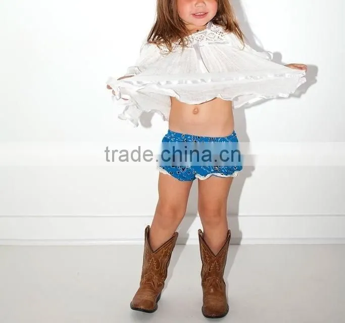 Cute Baby Girls Rayon Printed Bloomers Childern Kids Clothing 2016 HSD5737