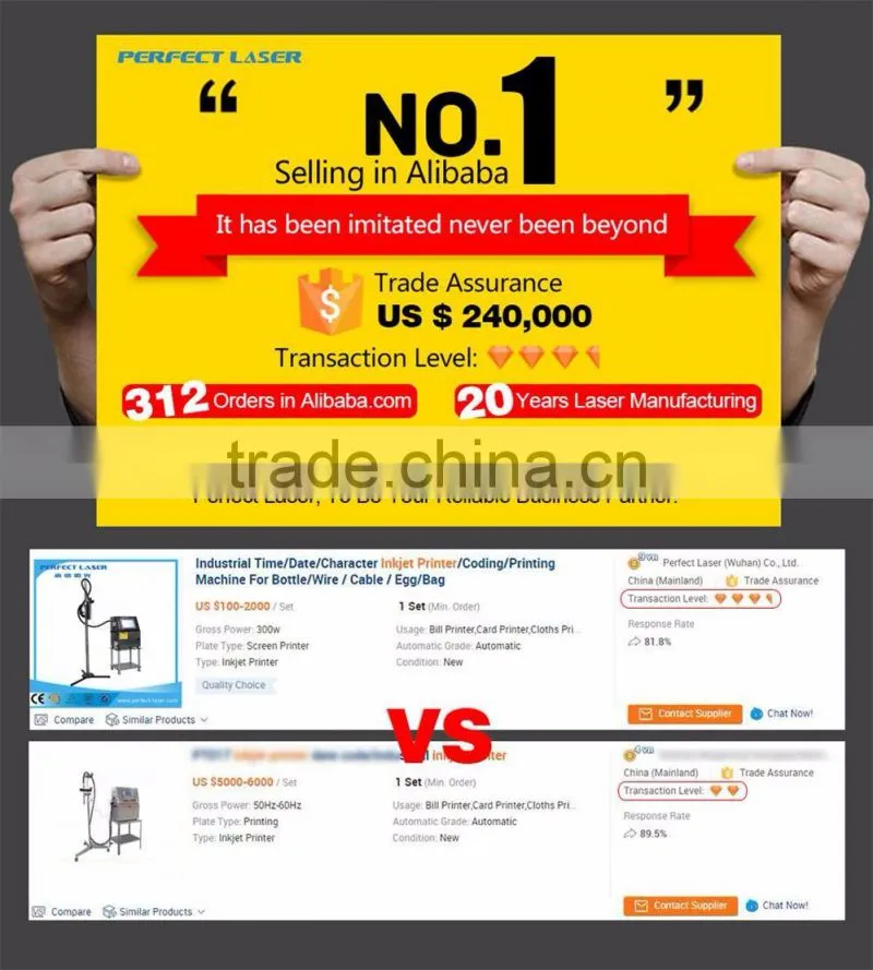 Perfect Laser- Automatic High Speed Two-dimensional Computer Continuous Code Barcode Inkjet Printer for Cable PM-1000-5