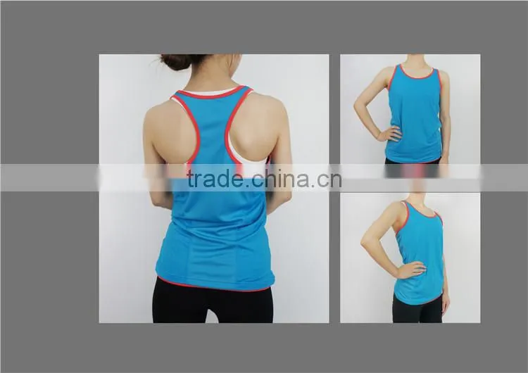 Best ladies athletic custom workout vest women dri fit sport tank top