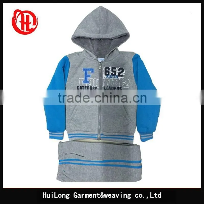 OEM service boys thick sherpa fleece hoody jacket