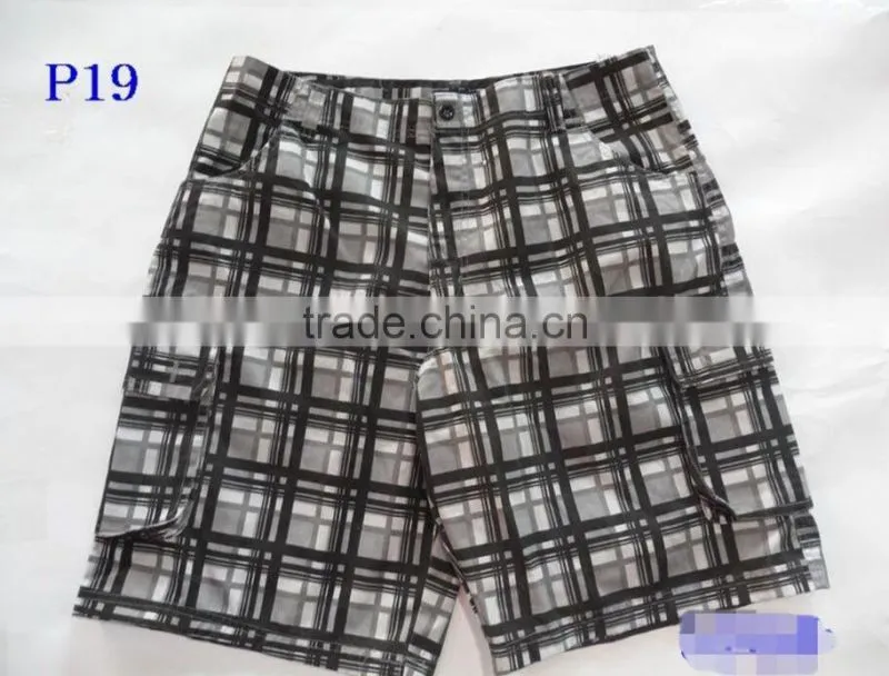 printed washed outdoor cargo board shorts for men