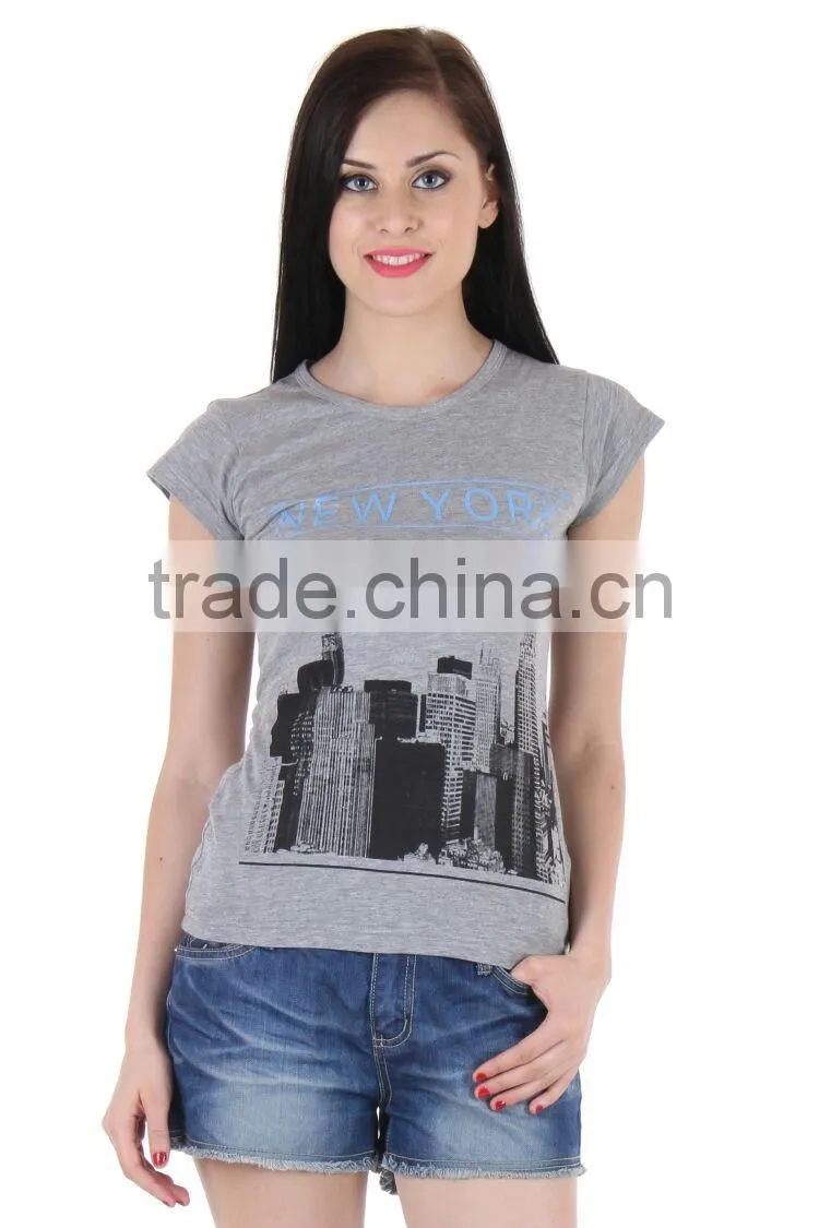 HAODUOYI Summer Woman Fashion O-neck T-shirts Street Style T-shirts Letter Print T-shirts for Wholesale