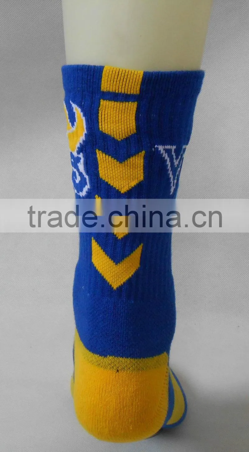 terry sports basketball socks men