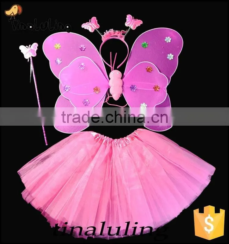 Multicolor kids Halloween Butterfly Fairy Wings Magic Wings Accessory