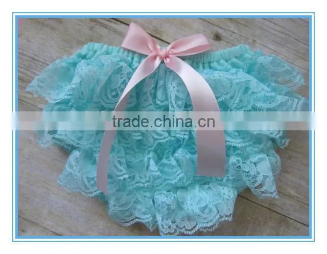 Girls Satin Panties For Children Triple Lace Baby Underwear Infant Clothing