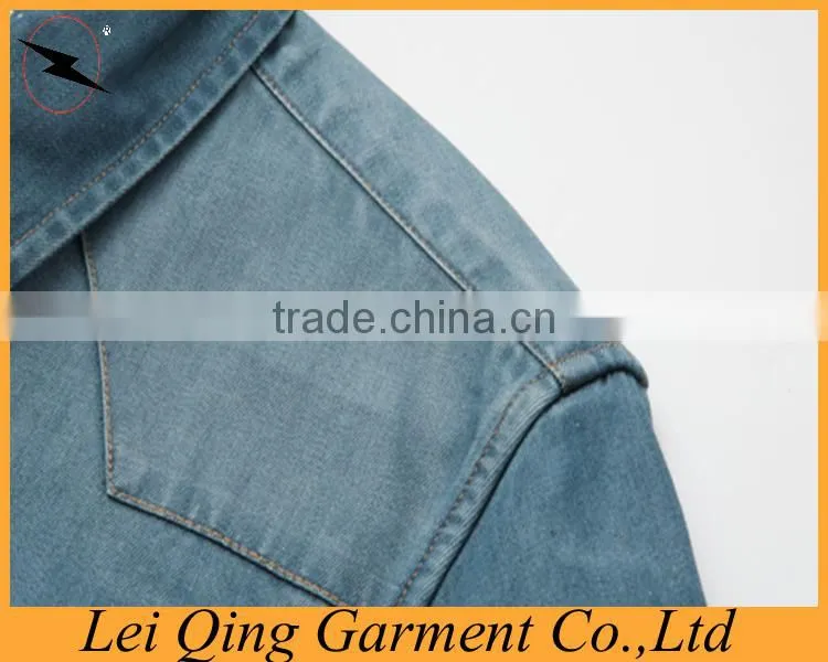 Casual fashion men denim shirts wholesale